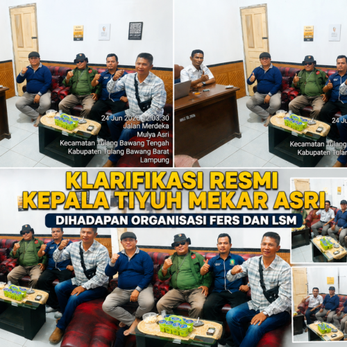 Pj Kepalo Tiyuh Mekar Asri Pastikan Pembangunan Balai Tiyuh Rampung 100 Persen