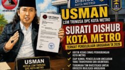 Usman Ketua LSM TRINUSA DPC Kota Metro Soroti Pengelolaan Anggaran Dishub Tahun 2026, Desak Transparansi