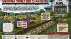 FAKTA DI LAPANGAN: WARGA DUSUN CANDIREJO DESAK DLH DAN BGN SIDAK TERKAIT DUGAAN ALIRAN LIMBAH DAPUR MBG KE PERSAWAHAN