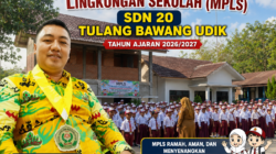 SDN 20 Tulang Bawang Udik Awali Hari Pertama Sekolah dengan Upacara Bendera dan Pengenalan Guru dalam MPLS