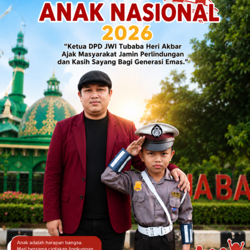 Hari Anak Nasional 2026: Ketua DPD JWI Tubaba Heri Akbar Ajak Masyarakat Jamin Perlindungan dan Kasih Sayang Bagi Generasi Emas
