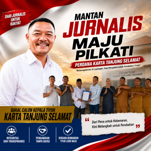 Murni Ingin Mengabdi, Mantan Jurnalis Oktavianus Ahmad Siap Wakafkan Diri untuk Tiyuh Karta Tanjung Selamat
