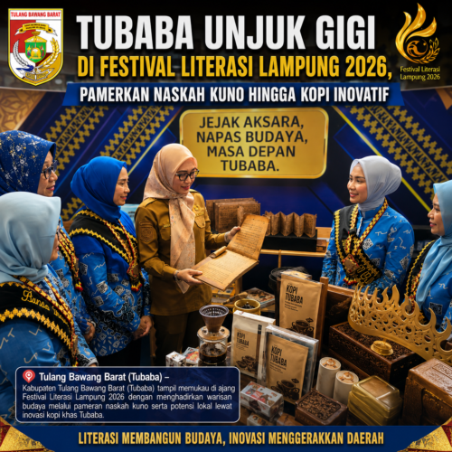 Pertahankan Tradisi Juara, Tubaba Pukau Festival Literasi Lampung 2026 Lewat Naskah Kuno dan Produk Kreatif