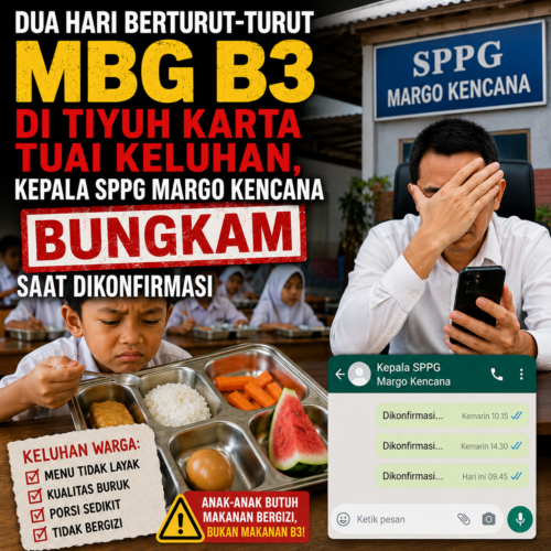 Warga Tiyuh Karta Keluhkan Pelaksanaan MBG B3, Ketua DPD JWI Tubaba Soroti Kualitas Menu dan Distribusi