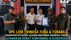 LSM TRINUSA Didampingi Ketua DPD JWI Tubaba Ajukan Klarifikasi Pengadaan Barang dan Jasa Rutan Kelas IIB Menggala TA 2025