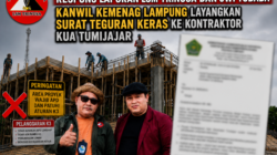 Respons Laporan LSM TRINUSA dan JWI Tubaba, Kanwil Kemenag Lampung Layangkan Surat Teguran Keras ke Kontraktor KUA Tumijajar
