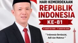 Hairul Amin, A.Md.Kom Sampaikan Ucapan Dirgahayu Republik Indonesia ke-81