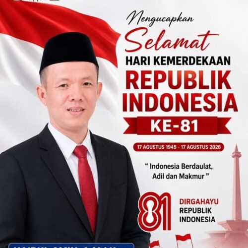 Hairul Amin, A.Md.Kom Sampaikan Ucapan Dirgahayu Republik Indonesia ke-81