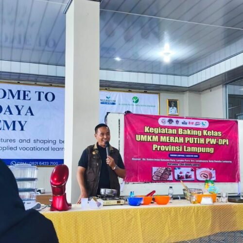 KELAS BAKING UMKM MERAH PUTIH PWDPI DIBUKA, 50 PESERTA SIAP BERKARYA DAN BERWIRAUSAHA