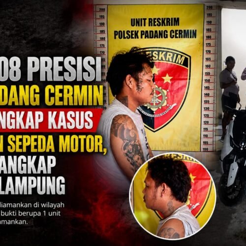 Polsek Padang Cermin Amankan Pelaku Penggelapan Motor