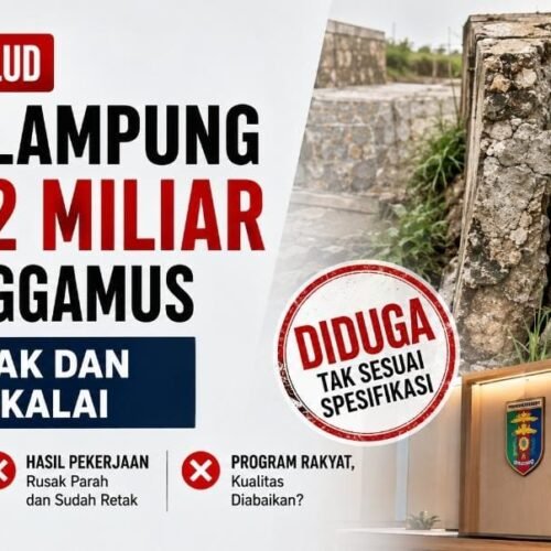 Proyek Talud PSDA Lampung Rp2,2 Miliar di Tanggamus Mangkrak dan Terbengkalai, Diduga Tak Sesuai Spesifikasi, LSM LIDIK Bersiap Lapor ke Kejati