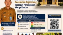 Lewat GERCEP, Kecamatan Tegineneng Percepat Penanganan Warga Rentan