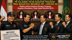 GUGATAN TERHADAP LSM TRIGA NUSANTARA INDONESIA DPC LAMPUNG SELATAN DINYATAKAN TIDAK DAPAT DITERIMA
