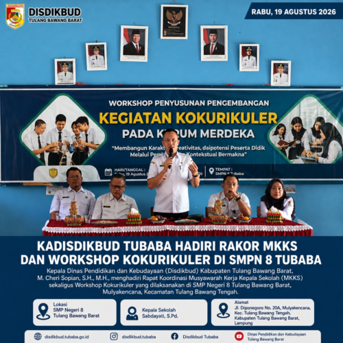Kadisdikbud Tubaba Tekankan Penguatan Pendidikan Karakter dalam Rakor MKKS dan Workshop Kokurikuler