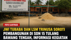 Pembangunan di SD Negeri 15 Tulang Bawang Tengah Disorot, Papan Informasi Kegiatan Tidak Ditemukan