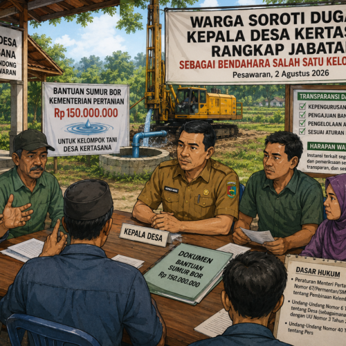 Masyarakat Soroti Dugaan Kepala Desa Kertasana Rangkap Jabatan Sebagai Bendahara Salah Satu Kelompok Tani