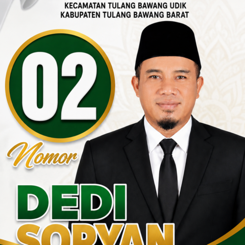 DEDI SOPYAN RAIH NOMOR URUT 02 DALAM PENETAPAN CALON KEPALA TIYUH KARTARAYA