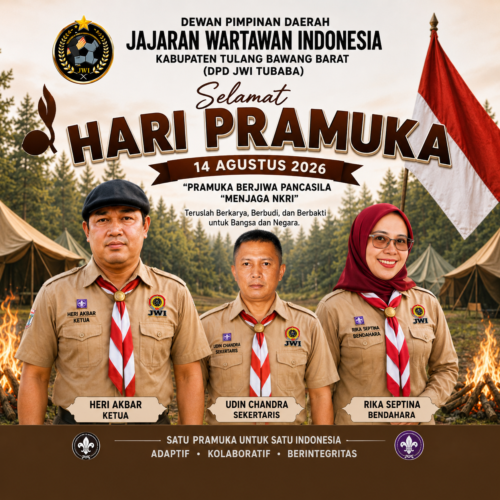 DPD JWI TUBABA Sampaikan Ucapan Selamat Hari Pramuka ke-65