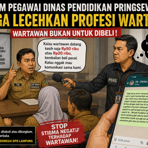 Oknum Pegawai Dinas Pendidikan Pringsewu TN Diduga Lecehkan Propesi Wartawan