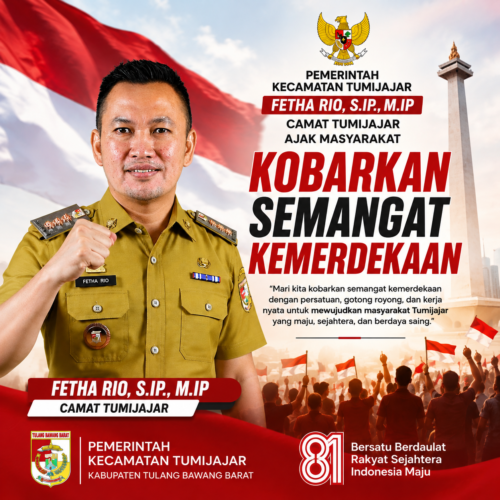Camat Tumijajar Sampaikan Ucapan Dirgahayu Republik Indonesia ke-81