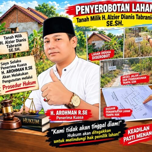 Dugaan Penyerobotan Lahan Milik Alzier Dianis Tabranie di Dipersoalkan, Sembilan Bangunan Berdiri di Atas Lahan Tanpa Izin Pemilik
