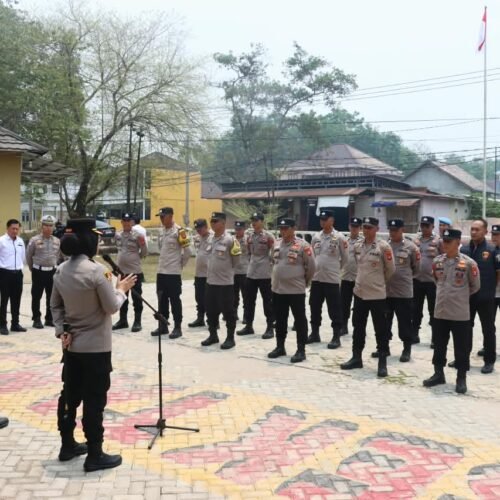 Kapolres Ogan Ilir Tekankan Pencegahan Karhutla dan Kamtibmas dalam Kunjungan Kerja ke Polsek Tanjung Batu