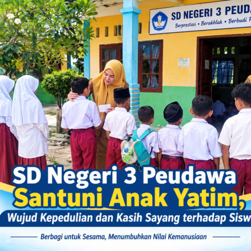 SD Negeri 3 Peudawa Santuni Anak Yatim, Wujud Kepedulian dan Kasih Sayang terhadap Siswa