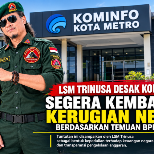 LSM Trinusa Kirim Surat Klarifikasi, Desak Diskominfo Metro Tindaklanjuti Temuan BPK Lebih dari Rp700 Juta