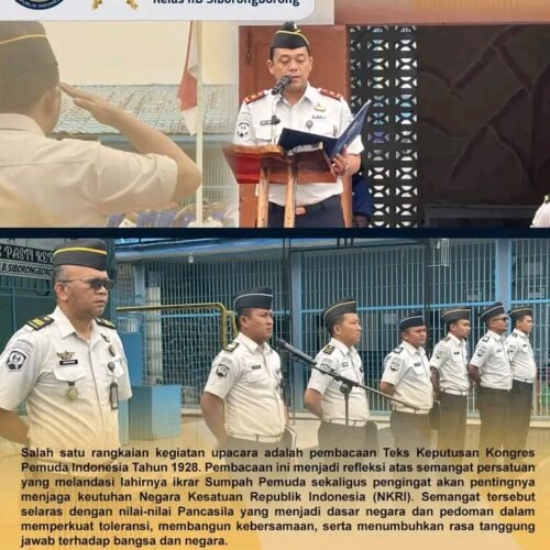 Lapas Siborongborong Peringati Hari Sumpah Pemuda ke-98, Perkuat Semangat Nasionalisme dan Integritas