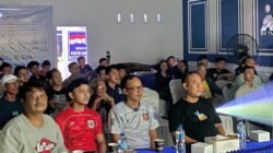 NOBAR INDONESIA VS THAILAND BM-PAN: GEMURUH TERIAKAN GARUDA BERGEMA DI KANTOR DPD PAN LAMPUNG SELATAN