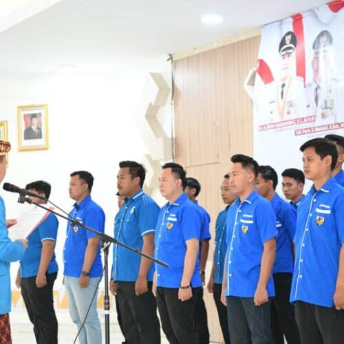 JAGA STABILITAS ORGANISASI, 7 DPK KNPI PESAWARAN SOLID DUKUNG AGUNG MUHARAM