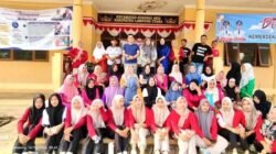 Pererat Silaturahmi, Camat Hamami F. Mega dan Kades Amiruddin Ikuti Senam Sehat Bersama di Sungkai Jaya