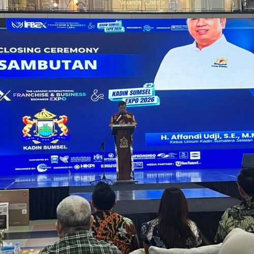 penutupan kadin sumsel expo ke-4 & international franchise & business exchange expo ifbex 2026 provinsi sumatera selatan