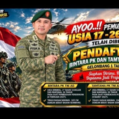 Kodim 0104/Aceh Timur Sosialisasikan Pendaftaran Bintara PK dan Tamtama PK TNI AD Gelombang I Tahun 2027