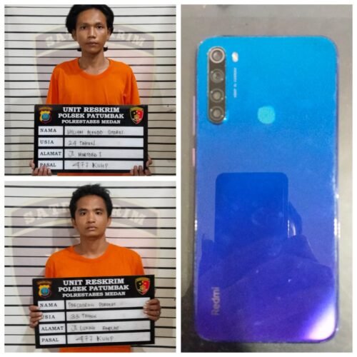 Penangkapan Kilat! Polsek Patumbak Ciduk Duo Bandit yang Gasak HP Driver Ojol
