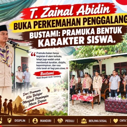 T. Zainal Abidin Buka Perkemahan Penggalang, Bustami: Pramuka Bentuk Karakter Siswa