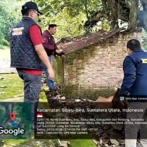 Pimpin Operasi GSN, Kapolsek Patumbak Beserta Personil Bakar Gubuk Barak Narkoba