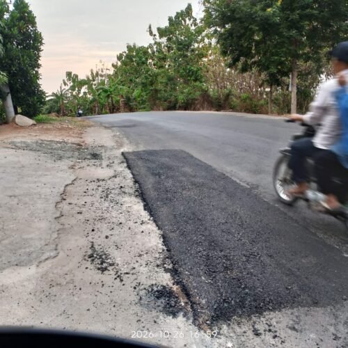 Realisasi BMBK 2026 Disorot, Mahmuddin Minta Pemadatan Tambalan Jalan Gedong Tataan–Kedondong Diawasi Ketat