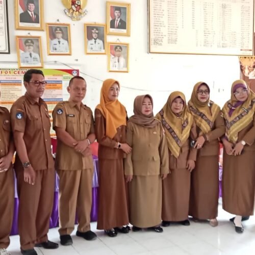 Serah Terima Jabatan Kepala Sekolah SD 01 Cempaka, Kecamatan Sungkai Jaya, Kabupaten Lampung Utara