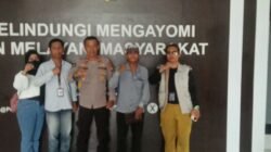 TIM AWAK MEDIA MITRA POLDA SUMSEL SILATURAHMI KE POLRES LAHAT DISAMBUT HANGAT HUMAS