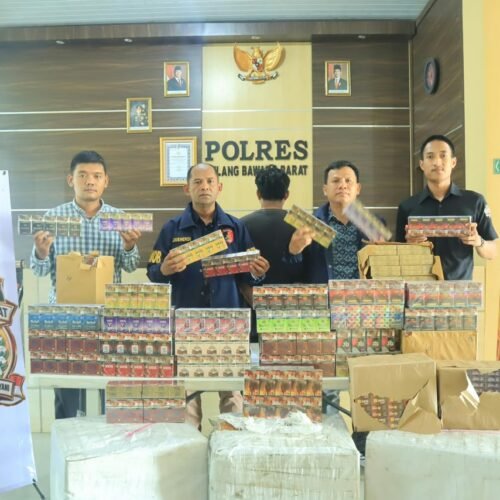 Polres Tubaba Ungkap Dugaan Peredaran Rokok Ilegal, Dua Pria Diamankan