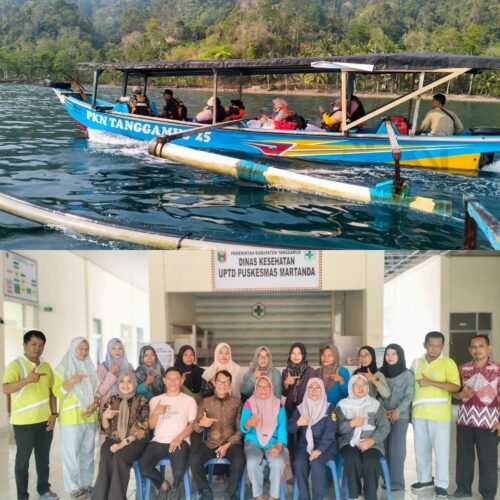 TEMBUS JALUR LAUT KE MARTANDA, KADINKES TANGGAMUS SOROTI KEBUTUHAN TENAGA DAN SARANA KESEHATAN