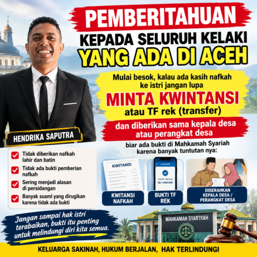 PEMBERITAHUAN UNTUK PARA SUAMI DI ACEH