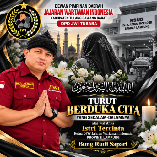 DPD JWI Tubaba Sampaikan Belasungkawa atas Wafatnya Istri Ketua DPW JWI Lampung