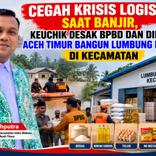 Cegah Krisis Logistik Saat Banjir, Keuchik Desak BPBD dan Dinsos Aceh Timur Bangun Lumbung Pangan di Kecamatan