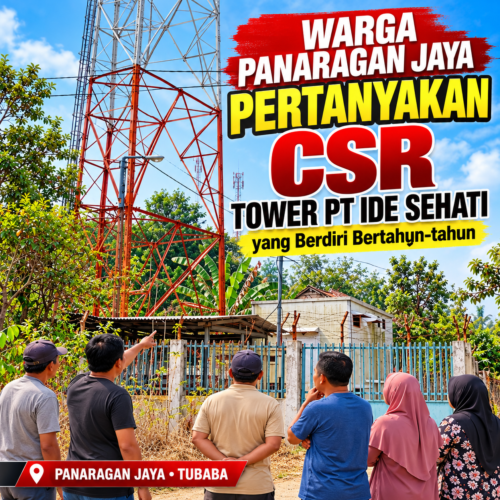 Bertahun-tahun Berdiri, Warga Panaragan Jaya Lingkungan II Pertanyakan CSR Tower PT Ide Sehati